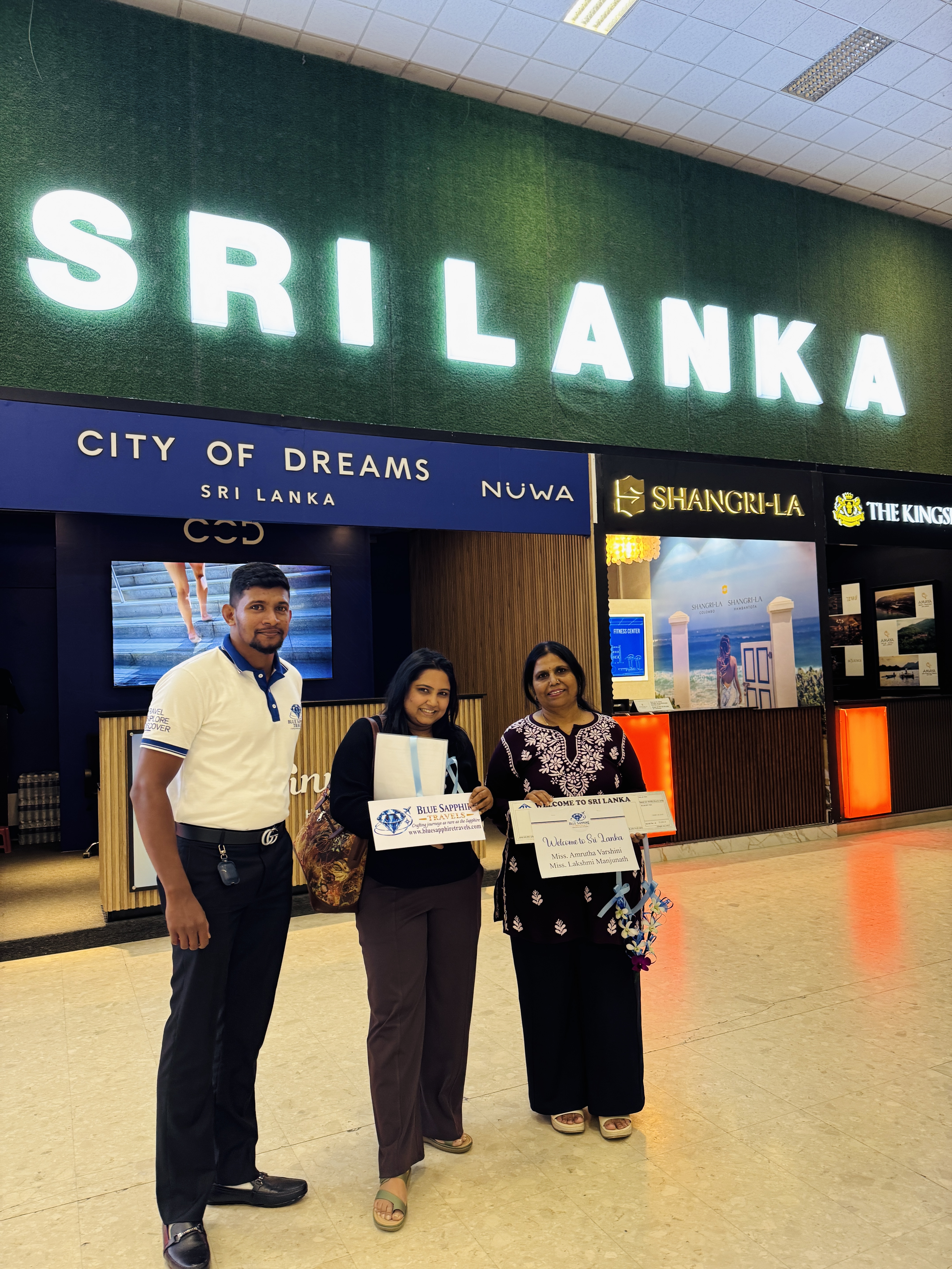 A warm welcome to Sri Lanka — Blue Sapphire Travels guest arrival moment